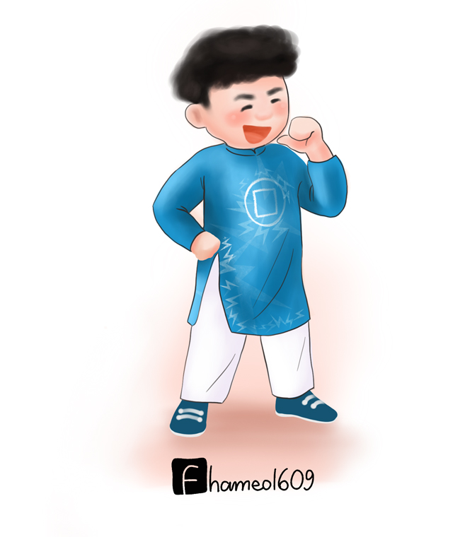 Cầu thủ Việt Nam tưng bừng đón Tết trong loạt tranh chibi đáng yêu-9