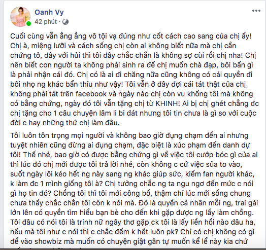 Thu Hoài mắng trả Vy Oanh mặt dày lừa chồng, thích tranh cưới, Vy Oanh thách thức: Đưa bằng chứng ra đi-4