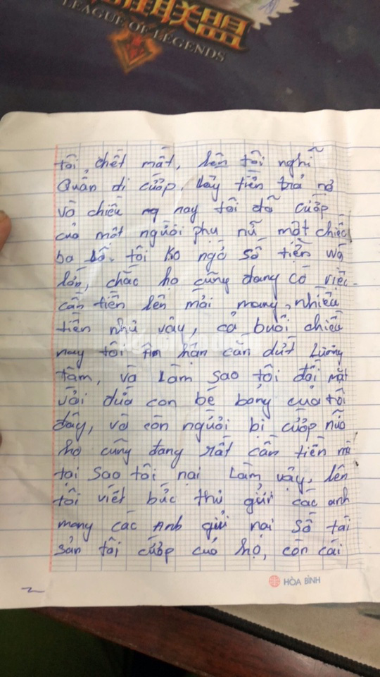 Tên cướp bí ẩn gửi trả 100 triệu đồng cùng thư xin lỗi-3