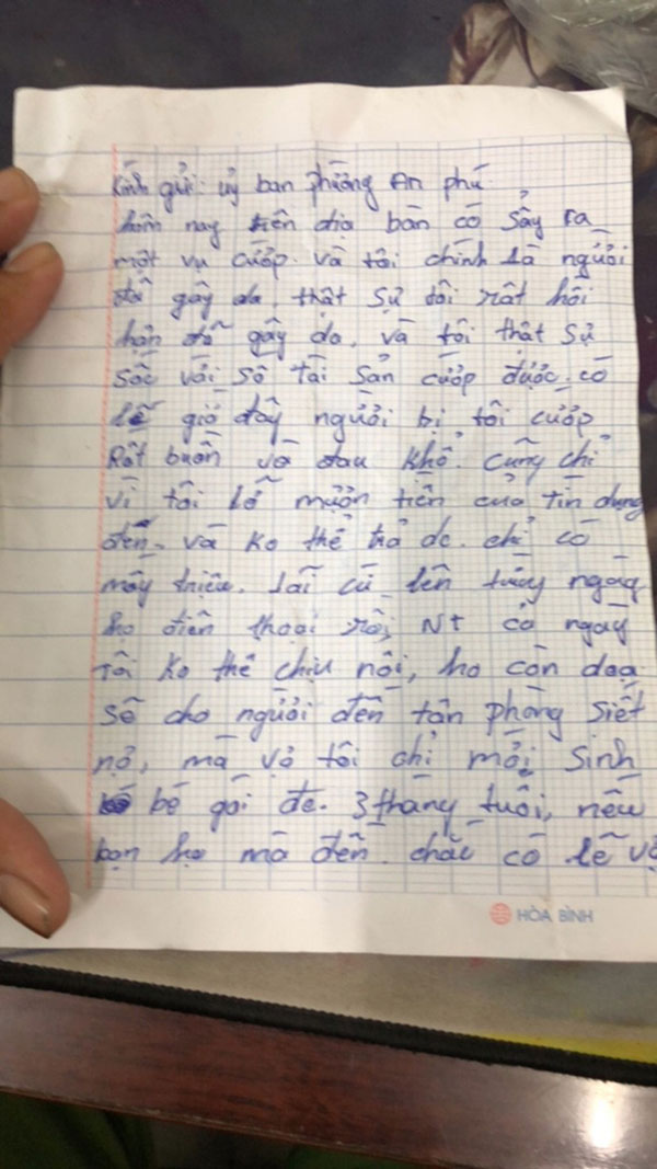 Nạn nhân bị cướp 107 triệu đồng mong công an không truy bắt hung thủ-2