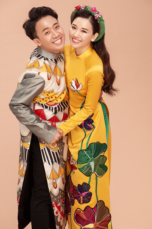 Kỉ niệm sinh nhật tuổi 32, Trấn Thành cùng Hari Won mặn nồng trong bộ ảnh Tết-1