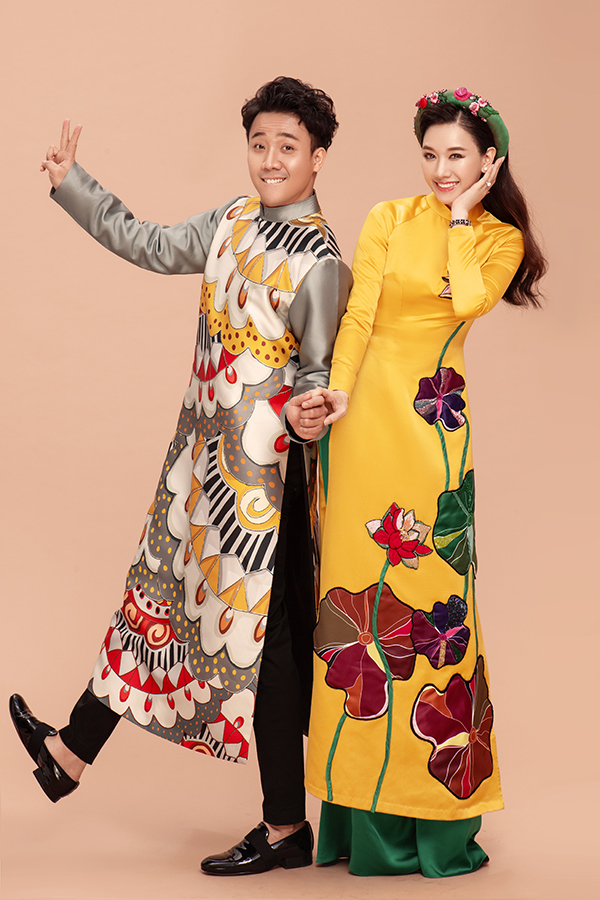 Kỉ niệm sinh nhật tuổi 32, Trấn Thành cùng Hari Won mặn nồng trong bộ ảnh Tết-4