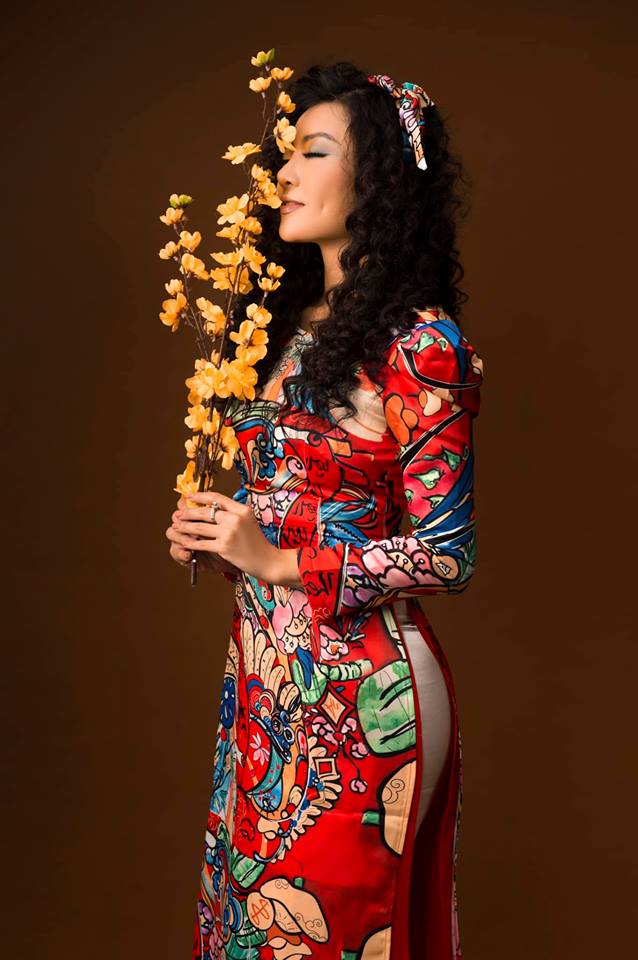 Diễn viên Thanh Hương khác lạ với style áo dài, tóc xù trong bộ ảnh đón Tết-6