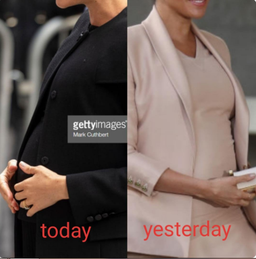 Mặc lại đồ cũ giống chị dâu Kate, Meghan vô tình để lộ bằng chứng” liên quan đến nghi vấn mang thai giả-6