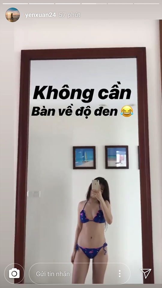 Bị antifan chê trông đen đen bẩn bẩn, bạn gái nóng bỏng của Lâm Tây đáp trả cực gắt-3