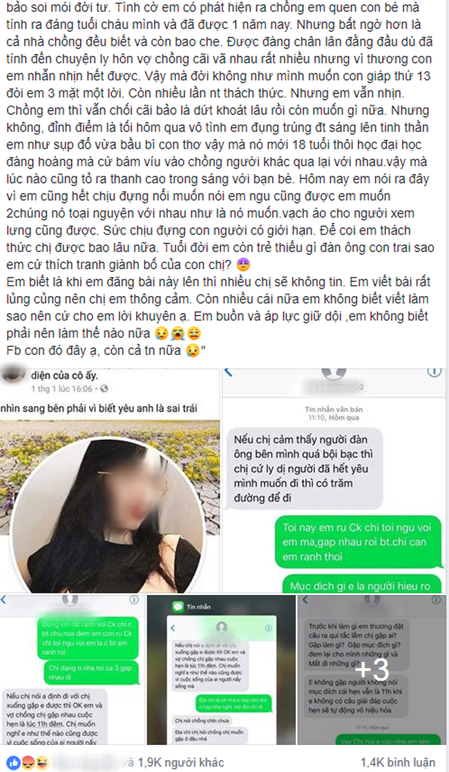 Bồ nhí của chồng rủ tối nay đến ngủ với em nhé bị vợ phát hiện còn nói đạo lý khiến chị em nóng mắt-1