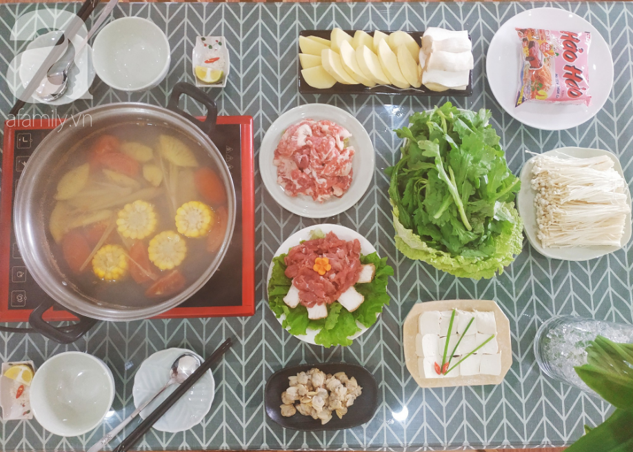 Vợ chồng trẻ Hà Nội ăn tất niên quá ngon với nồi lẩu chỉ hơn 100k-8