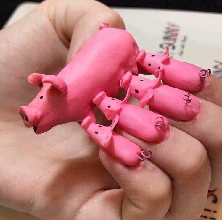 Chùm ảnh: Năm Hợi phải làm nail con heo thì ăn Tết mới ngon-1