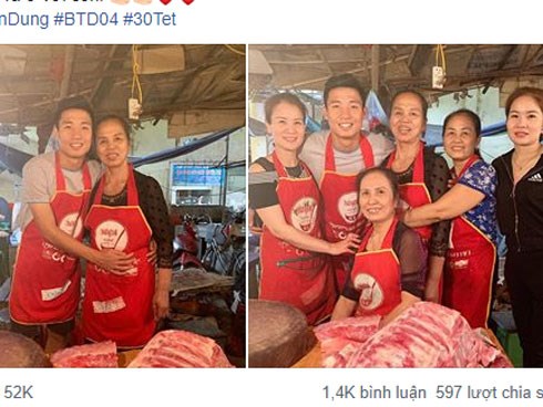 Bán thịt lợn cho mẹ ngày 30 Tết, Bùi Tiến Dũng kêu nhớ Trần Đình Trọng