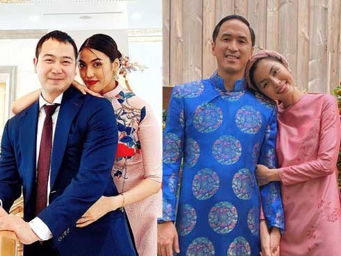 Mùng 1 Tết: Ngợp trời sao diện áo dài, nhưng nổi nhất là vợ chồng Hà Tăng và Lan Khuê với cơ ngơi dát vàng