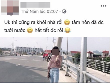 Nữ sinh viên ở Thái Nguyên liên tục đăng status buồn chán trước khi nhảy cầu tự tử đêm mùng 5 Tết