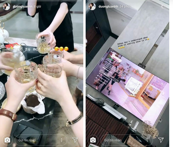 Sướng như Á hậu Tú Anh: Nàng dâu mới mà ngày Tết vẫn thảnh thơi đi chơi, tụ tập bạn bè nhậu nhẹt tới bến-5