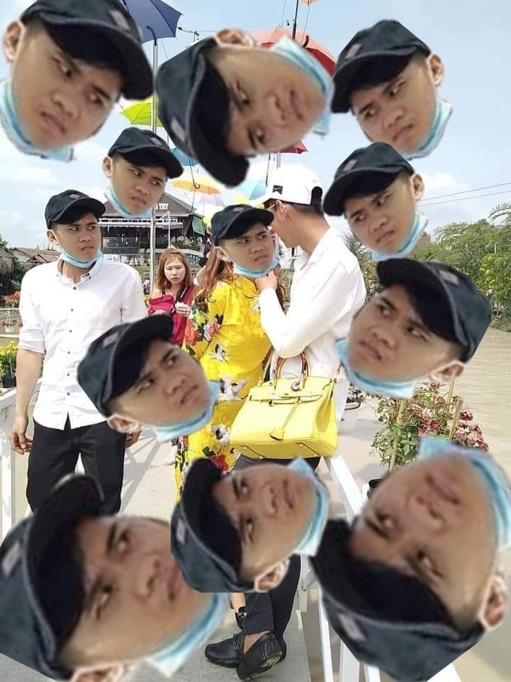 Liếc mắt sắc lẹm khi đi ngang couple đang âu yếm, chàng trai trở thành đề tài chế ảnh của dân mạng-2