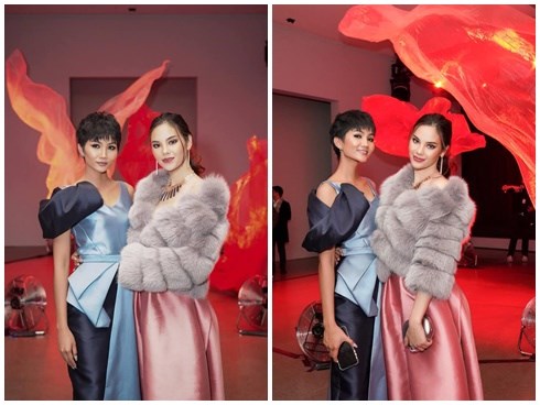 H'Hen Niê và Hoa hậu Hoàn Vũ Catriona Gray đẹp bất phân thắng bại khi hội ngộ trên đất Mỹ