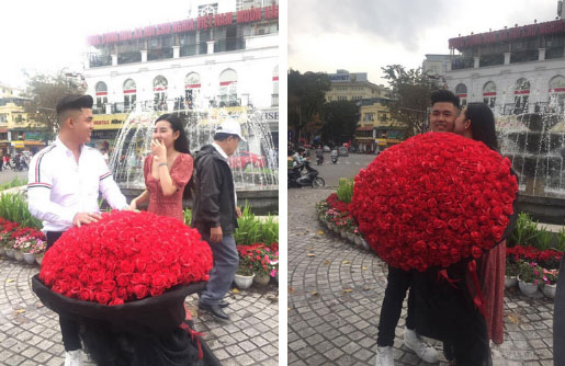 Lê Âu Ngân Anh nhận được bó hoa khủng dịp Valentine, nhưng danh tính người tặng mới khiến dân mạng bất ngờ-1