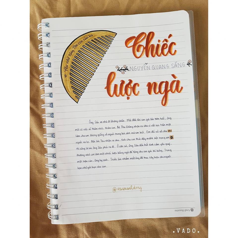 Nữ sinh lớp 9 khiến dân mạng phát cuồng khi biến vở Văn thành tác phẩm hội hoạ đẹp mê hồn-9