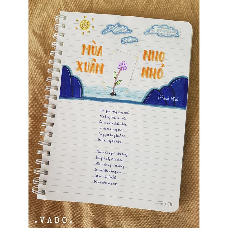 Nữ sinh lớp 9 khiến dân mạng phát cuồng khi biến vở Văn thành tác phẩm hội hoạ đẹp mê hồn-1