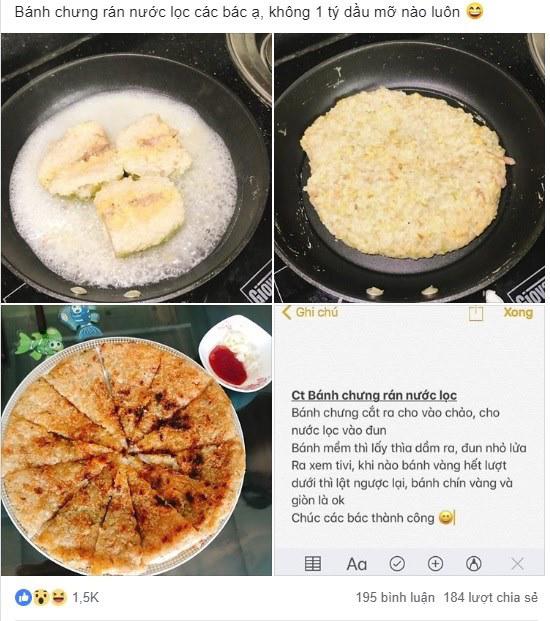 Bắt chước làm bánh chưng rán nước lọc, chị em cười ra nước mắt vì thành phẩm-1