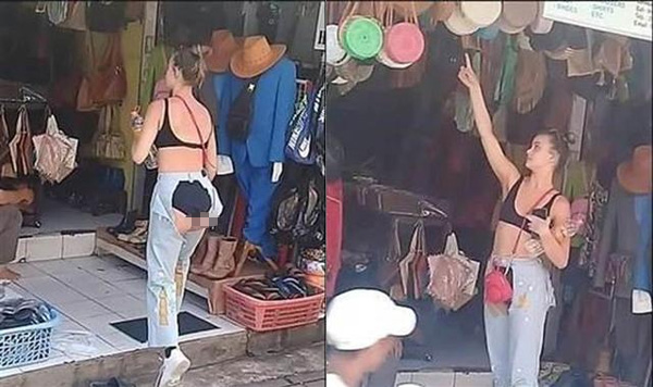 Cô gái mặc chiếc quần cắt trước xẻ sau đúng vùng nhạy cảm khiến dân tình choáng váng-1