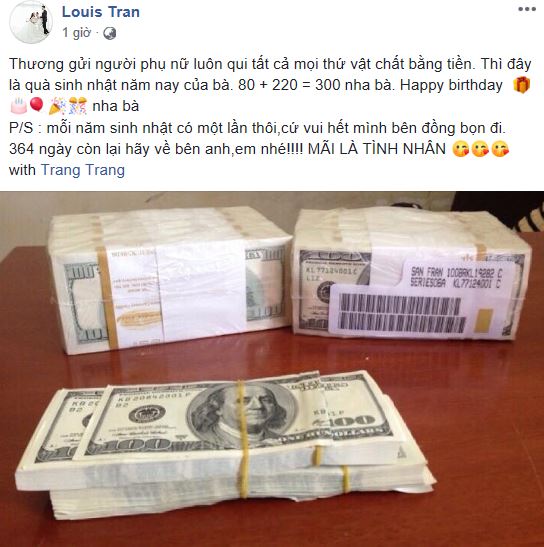 Ngày sinh nhật được chồng tặng hẳn cọc tiền USD, Trang Trần lại bật khóc vì... ức-1