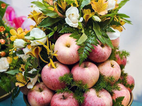 Sáng rằm tháng Giêng, dâng ông bà 100 cái bánh bao đào tiên hồng rực-4