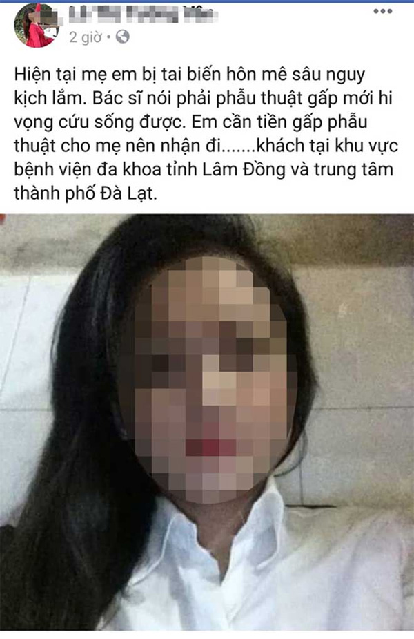 Một cô gái nghi bị hack nick, rao bán thân lấy tiền chữa bệnh cho mẹ-1