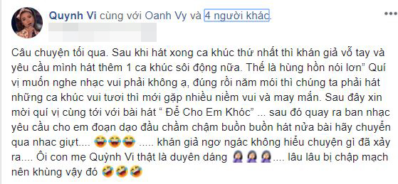 Sau ồn ào cướp hit, khi cùng hội ngộ trong một status Vy Oanh và Minh Tuyết lại có phản ứng bất ngờ-2
