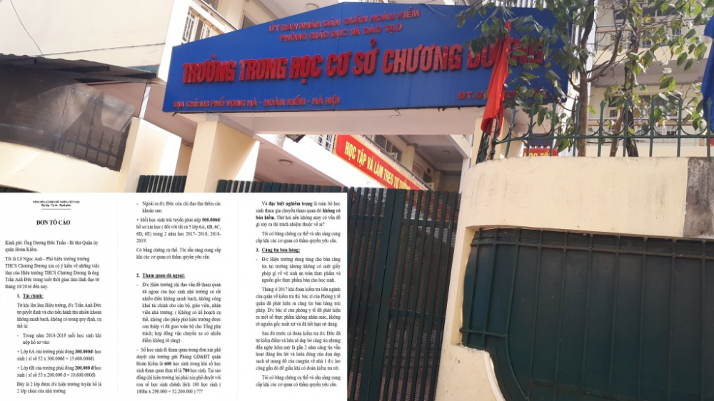 Hiệu trưởng trường cấp 2 ở Hà Nội bị tố thu chi mờ ám-1