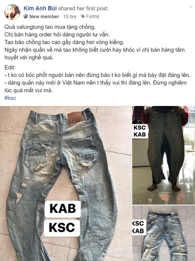 Lỡ miệng miêu tả chồng chân vòng kiềng với chủ shop, cô gái ngã ngửa khi nhận đồ về tay-1