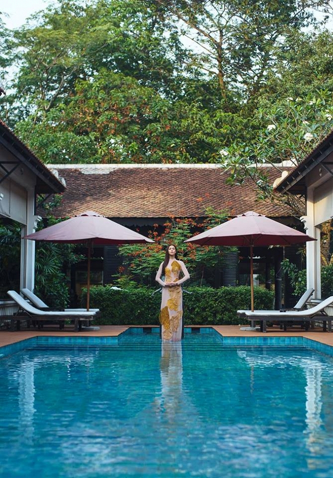 Minh Tú thần thái ngút ngàn với áo dài trắng giản dị-1