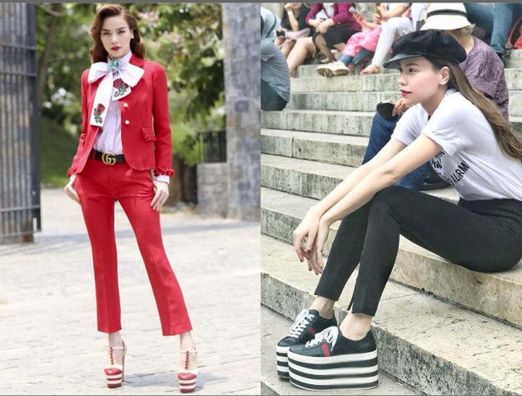 Sao Việt thử nghiệm những chiếc giày cao gần 30cm-10