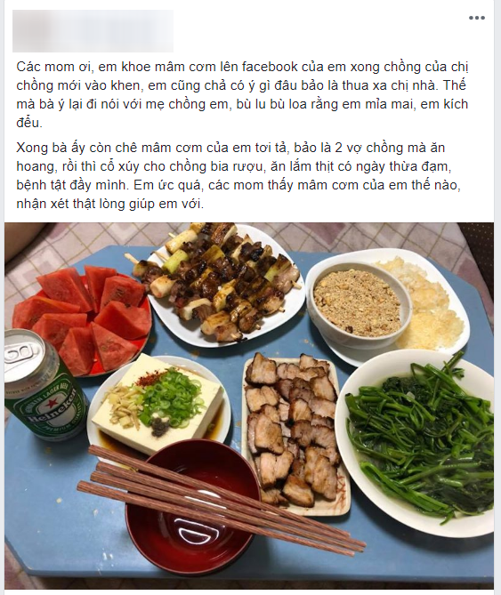 Chị chồng chê mâm cơm của em dâu tơi tả, hội chị em biết được lý do đồng loạt phẫn nộ, mách nước cách bật lại-1
