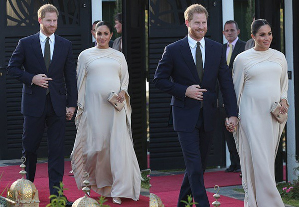 Meghan bị soi khoảnh khắc cướp hoa của chồng, coi Hoàng tử Harry như tùy tùng và lộ vòng bụng bất thường-1