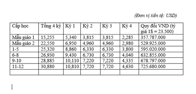 Những trường phổ thông có mức học phí khủng” từ 500 triệu đồng/năm-1