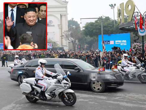 Xe chống đạn của ông Kim Jong Un lăn bánh trên đường phố Hà Nội-12