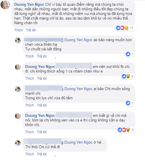 Dương Yến Ngọc than thở muốn rời cõi mạng này, dân mạng bình luận tự chuốc cái kết đắng-2