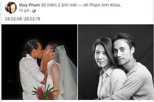 Vợ chồng Phạm Anh Khoa kỷ niệm 11 năm ngày cưới sau sóng gió scandal gạ tình chấn động Vbiz-1