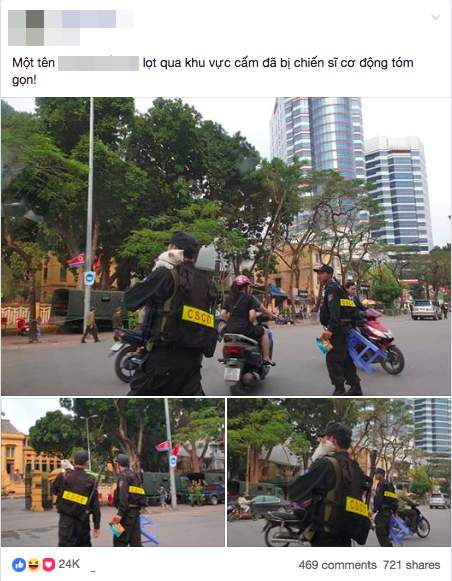 Chú mèo nhỏ đi lạc vào khu vực cấm và hành động đáng yêu của anh CSCĐ khiến nhiều người thích thú-1