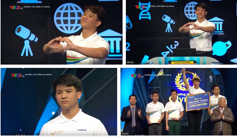 Nam sinh điển trai từng san bằng 2 kỷ lục 1 lúc tại Đường lên đỉnh Olympia tiếp tục giành vòng Nguyệt quế cuộc thi tháng-3