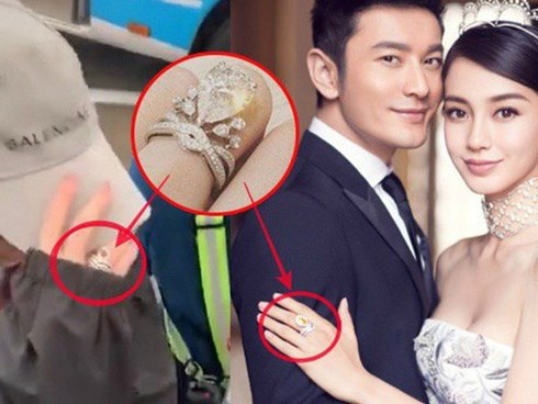 Cuối cùng Angela Baby đã chịu đeo nhẫn cưới, khẳng định cuộc hôn nhân với Huỳnh Hiểu Minh vẫn hạnh phúc
