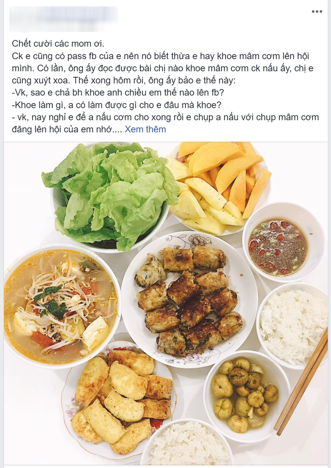 Chồng chủ động xin vợ 70k đi chợ, về làm mâm cơm trưa ngon lành nhưng yêu cầu của anh mới khiến ai nấy cười bò-1