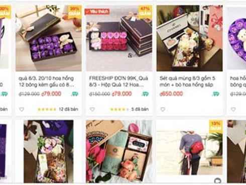 Chợ mạng chạy đua khuyến mại dịp 8-3