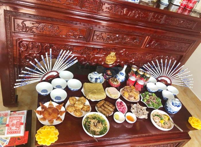 7x vào bếp làm 5 mâm cỗ nhoay nhoáy vài tiếng là xong, mâm nào cũng đầy ắp món ngon-5