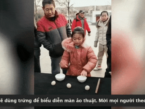 Bé gái 7 tuổi diễn ảo thuật thu hút 1,5 triệu người theo dõi trên mạng