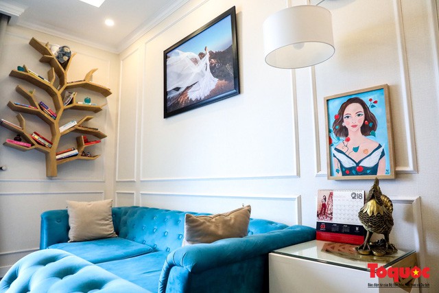 Không gian sống tràn ngập màu xanh của MC Vân Hugo và con trai-8