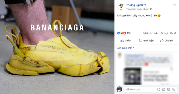 Hot nhất trên mạng hôm nay là đôi giày Balenciaga làm từ vỏ chuối: Có tiền cũng không mua được đâu!-3