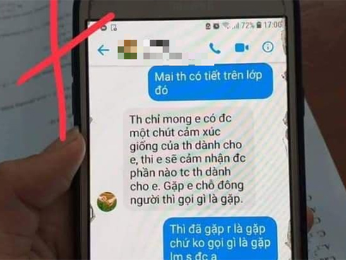 Xôn xao clip ghi lại cuộc gọi nghi của thầy giáo trường chuyên bị tố gạ tình nữ sinh: Nếu ai hỏi thì trả lời là bạn của thầy lấy máy trêu-4