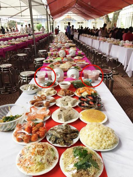 Choáng với bữa tiệc quê hơn 300 mâm cỗ đề huề 20 món, thú vị nhất là đồ uống tráng miệng-5