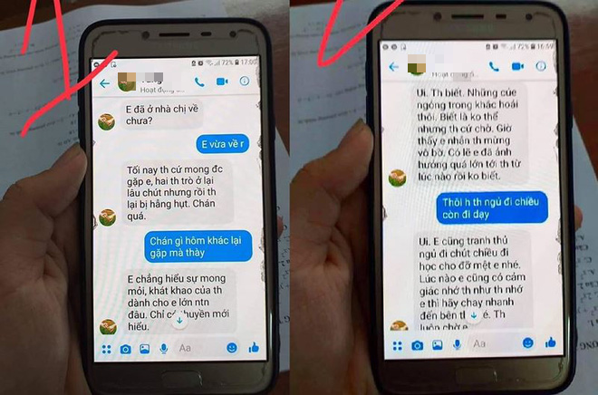 Thầy giáo trường chuyên Thái Bình nhận có nhắn tin tình cảm với nữ sinh và rất hối hận-2