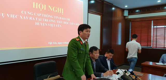 Họp báo chính thức thông tin vụ thầy giáo bị tố dâm ô hàng loạt bé gái tiểu học ở Bắc Giang-1
